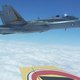 Illustration for article titled These Aussie Hornets Pull Away From This Prop Plane Like It Was Sitting Still